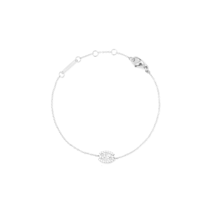 Crystal Zodiac Chain Bracelet Silver