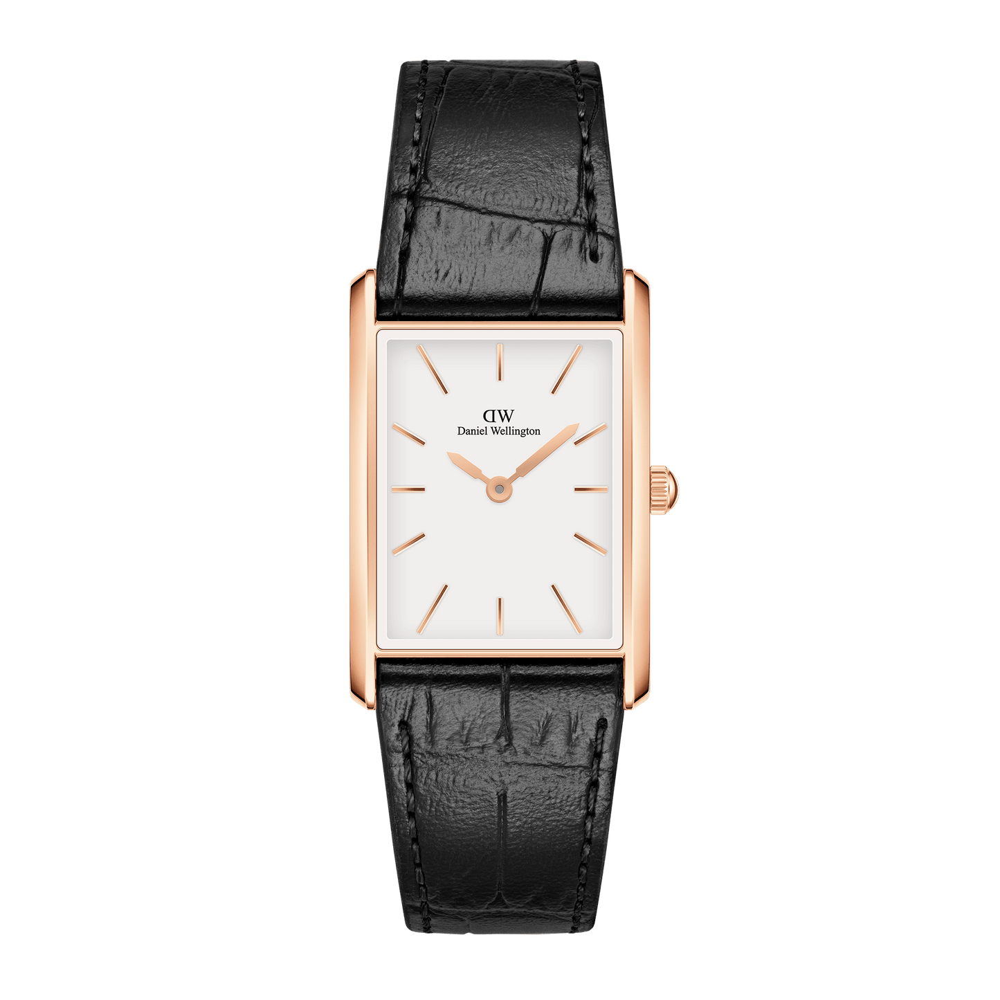 Bound Black Crocodile Rose Gold
