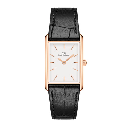 Bound Black Crocodile Rose Gold