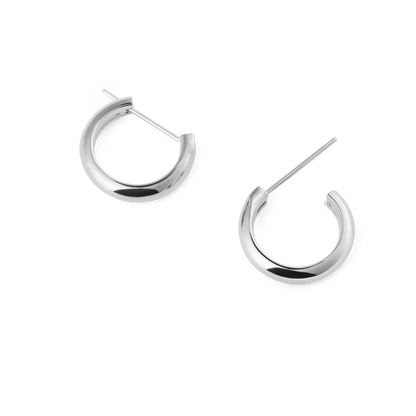 Arch Earrings Silver 12mm