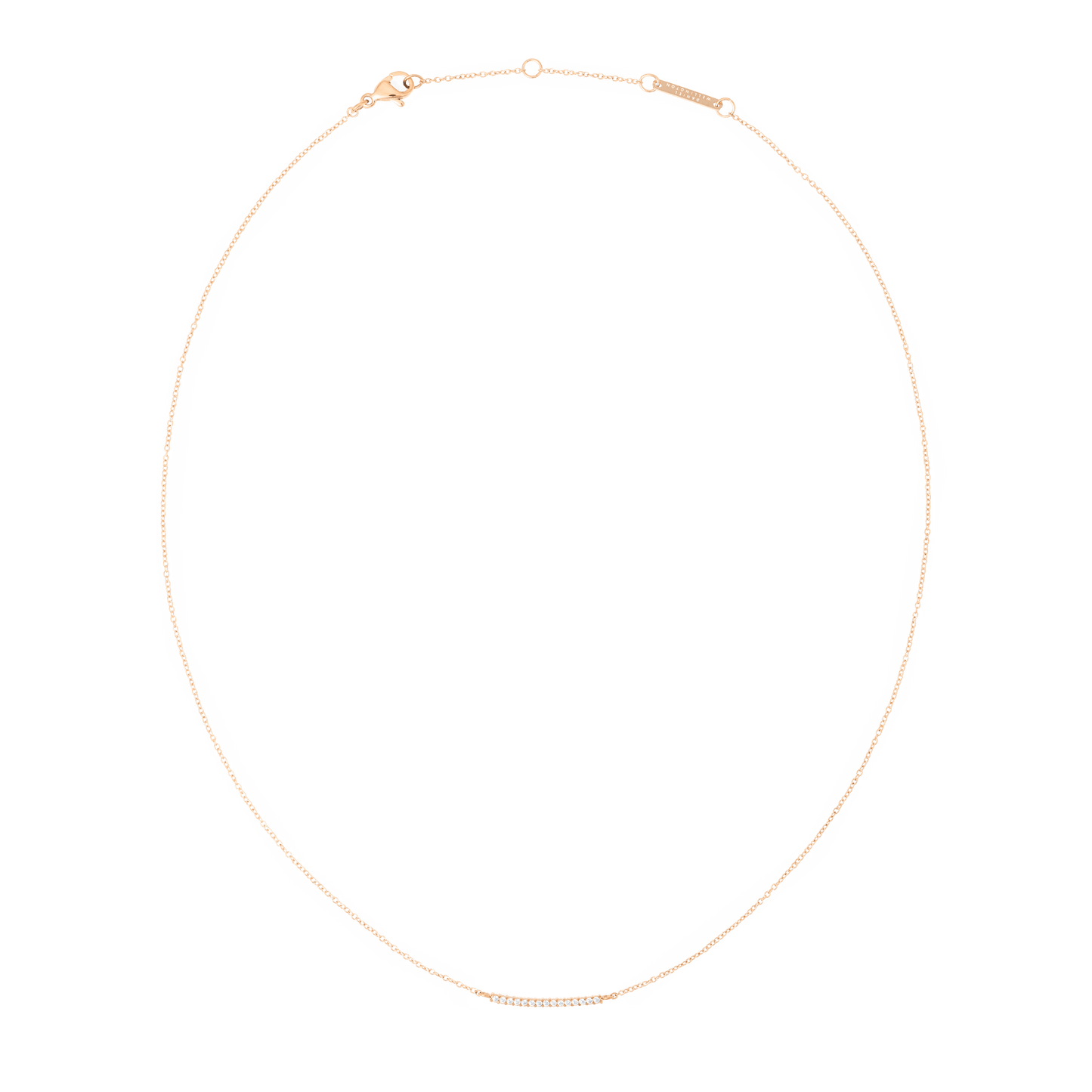 Mirelle Eternity Necklace Rose Gold
