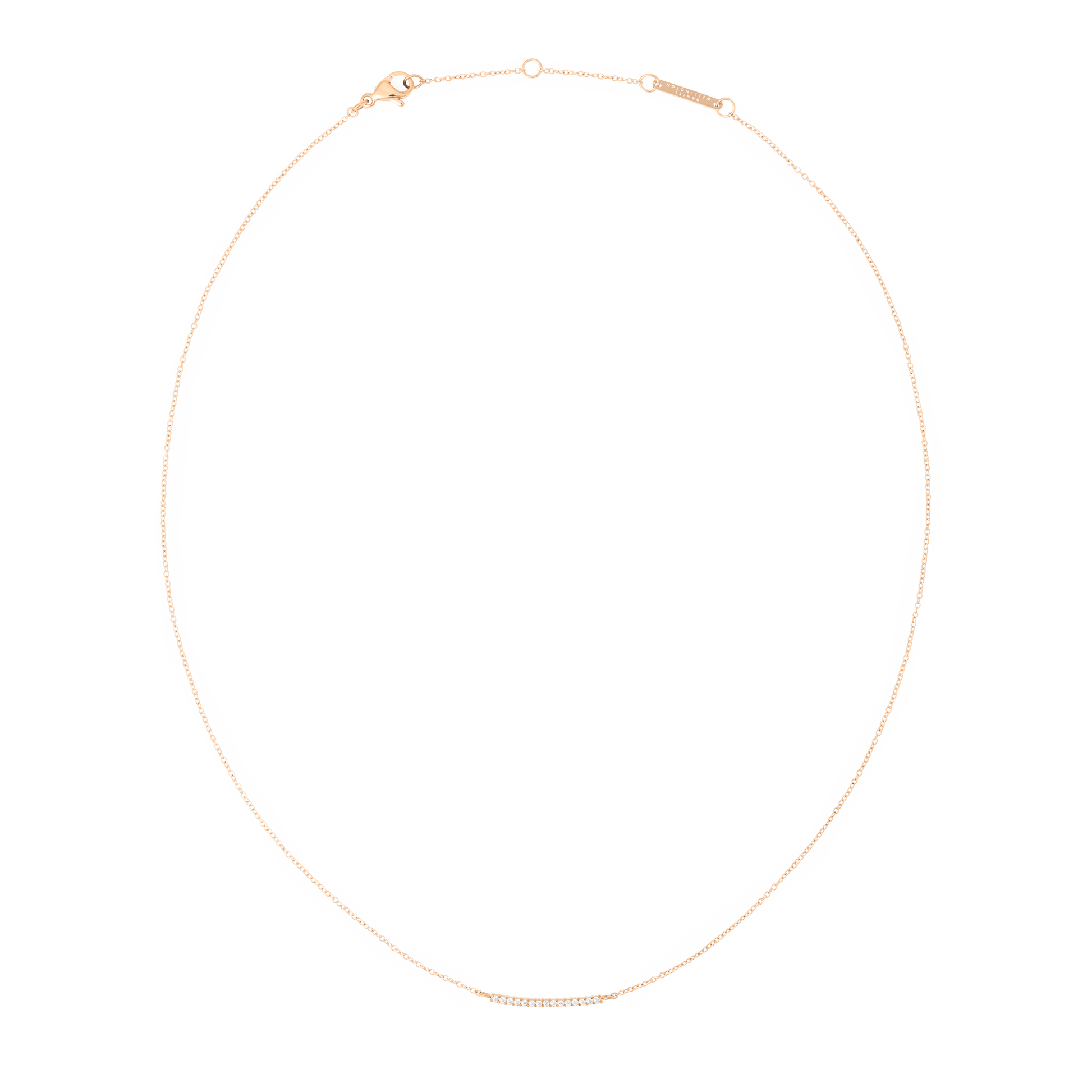 Mirelle Eternity Necklace Rose Gold