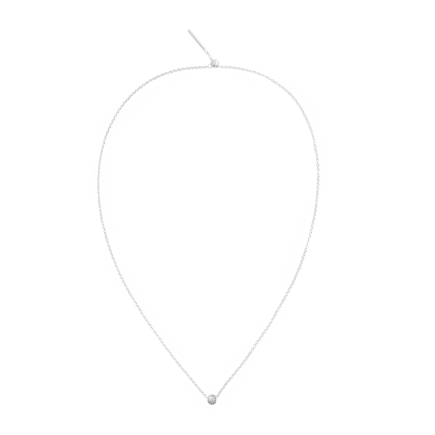 Pavé Orb White Crystal Charm