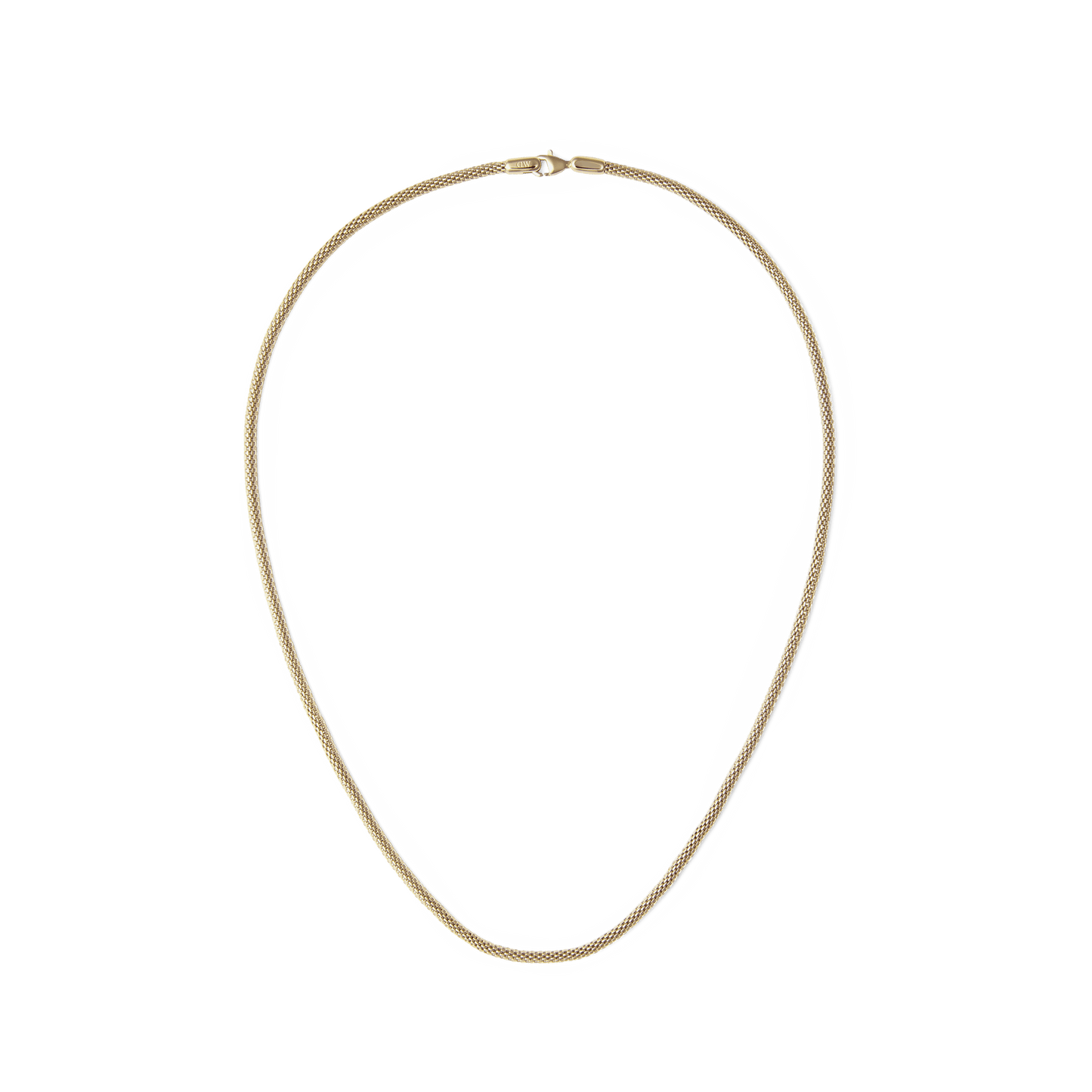 Tide Mesh Necklace Gold 2.8