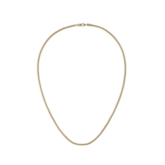 Tide Mesh Necklace Gold 2.8