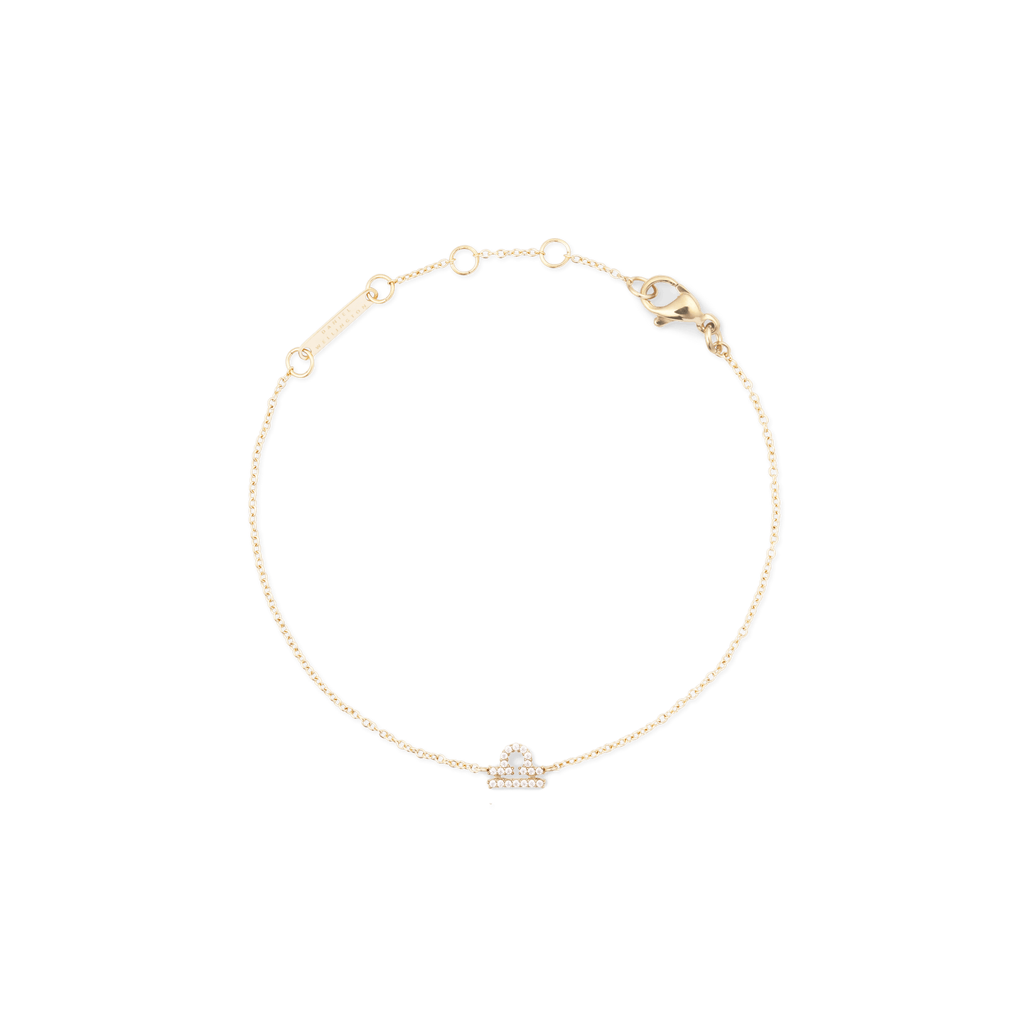Crystal Zodiac Chain Bracelet Gold