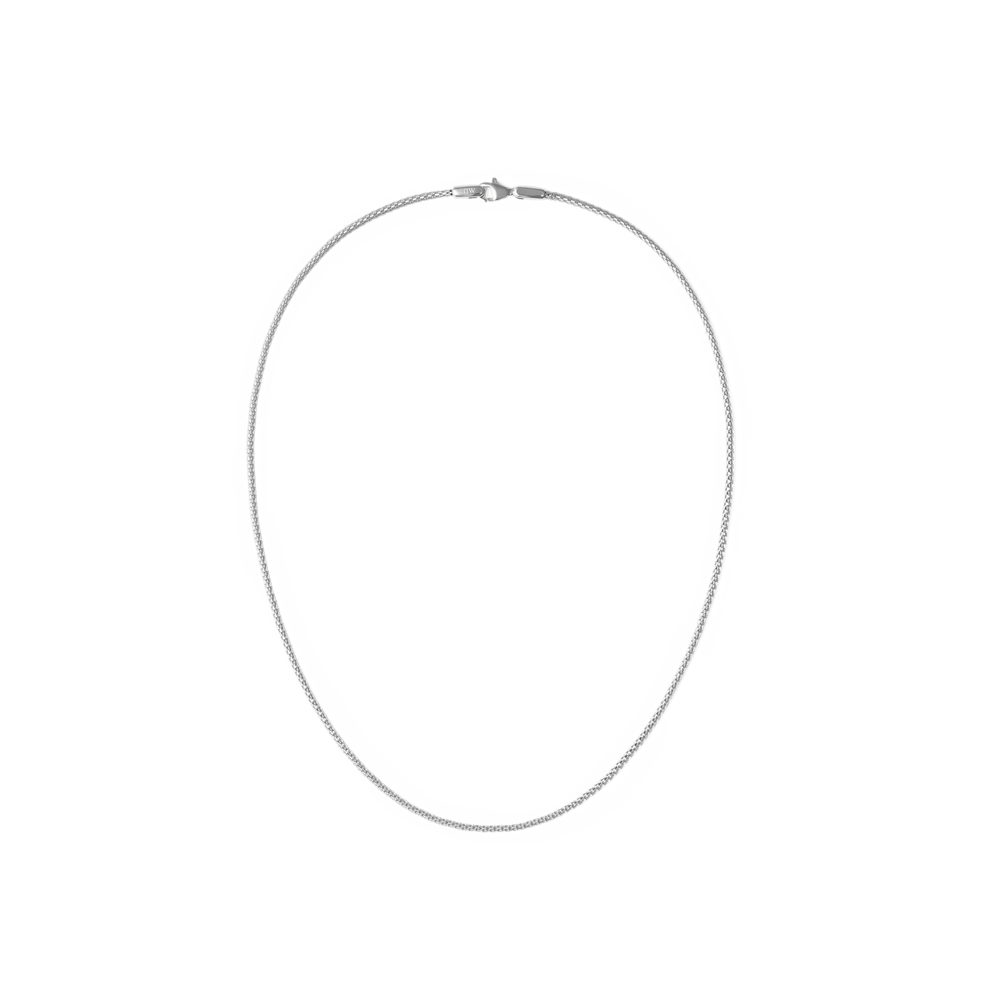 Tide Mesh Necklace Silver 1.8