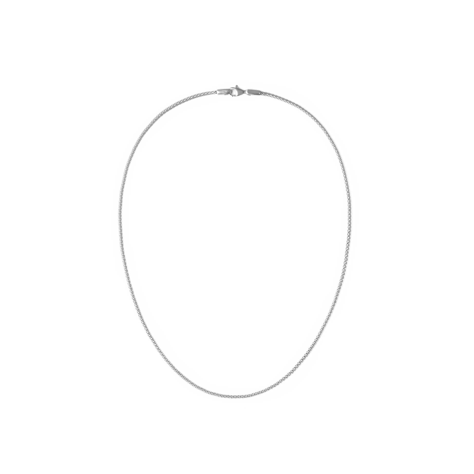 Tide Mesh Necklace Silver 1.8