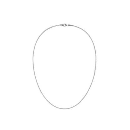 Tide Mesh Necklace Silver 1.8