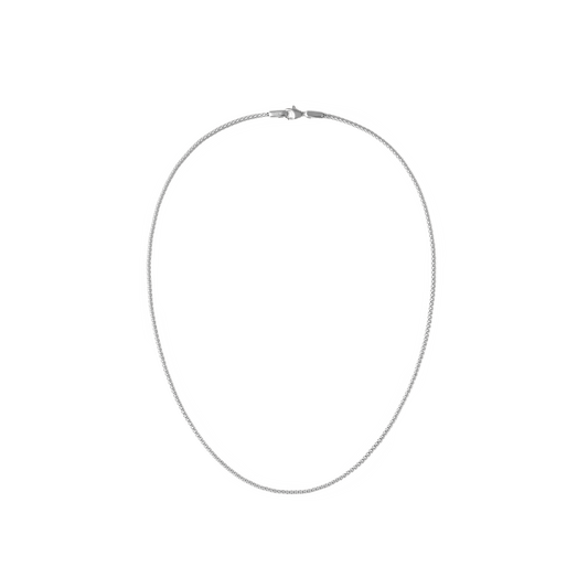 Tide Mesh Necklace Silver 1.8