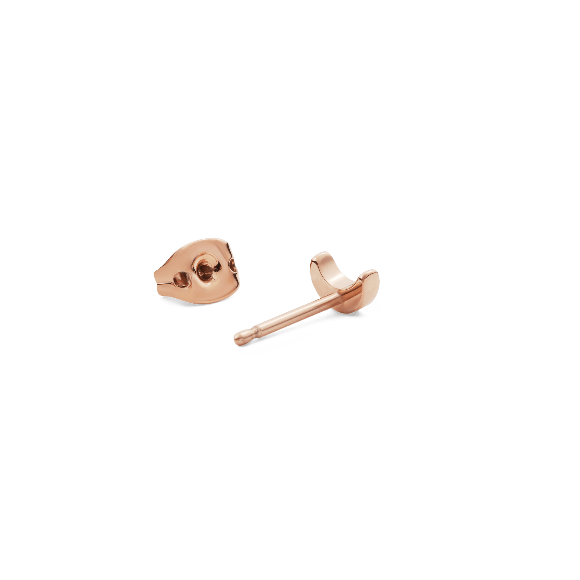 Moon Stud Rose Gold