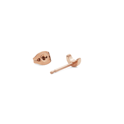 Moon Stud Rose Gold