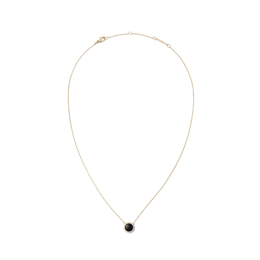 Audrey Necklace Black Agathe Gold