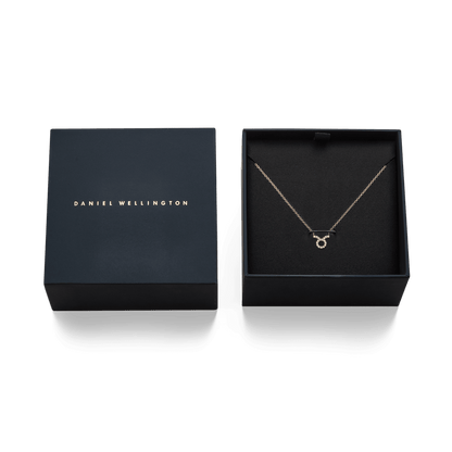 Crystal Zodiac Chain Necklace Gold