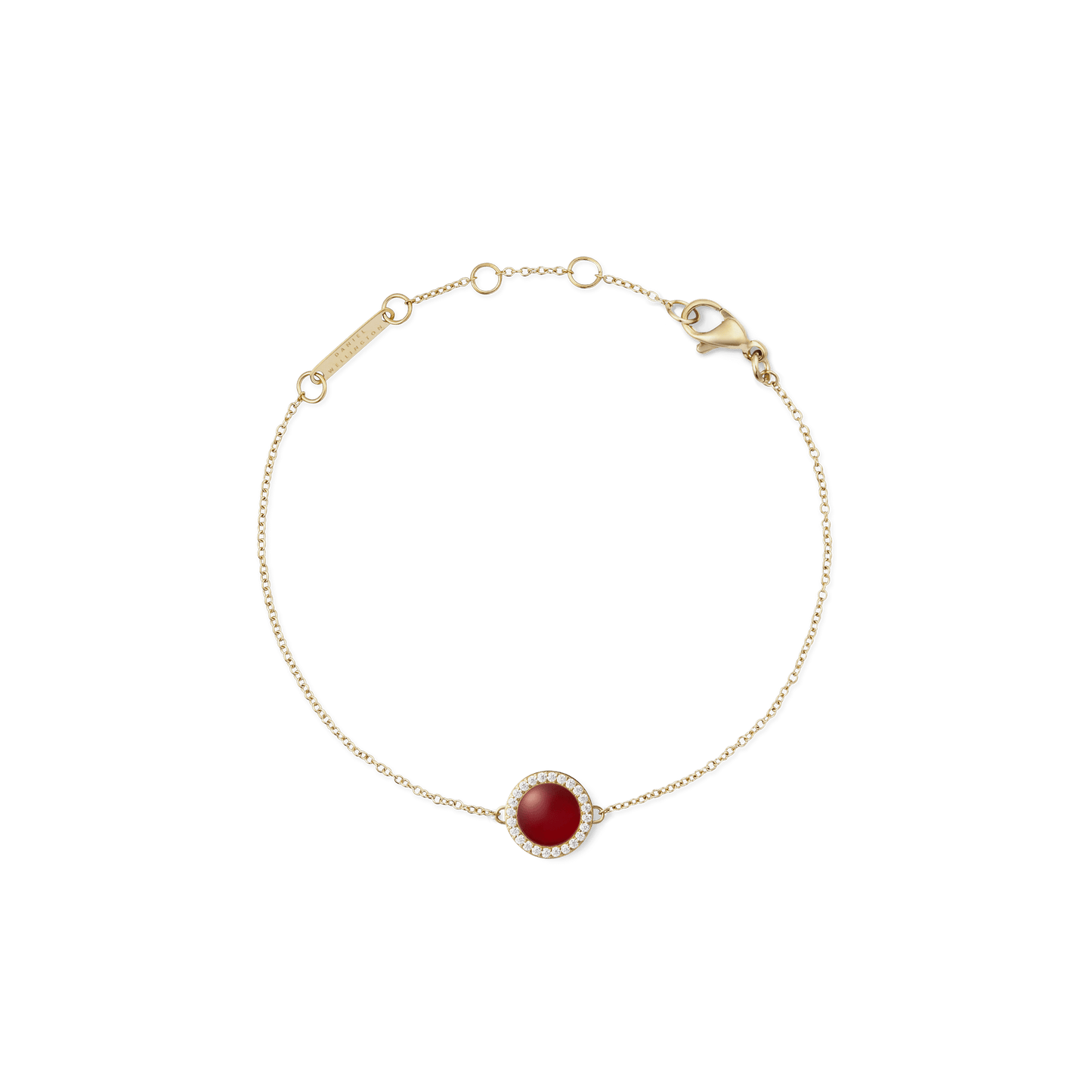 Audrey Bracelet Red Agathe Gold