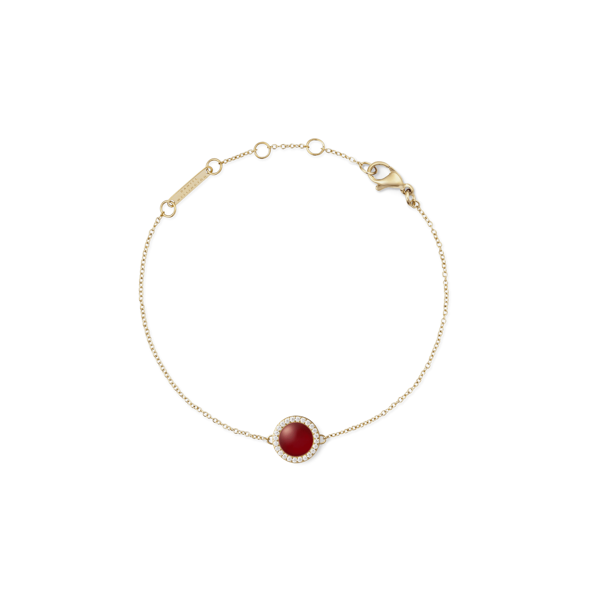 Audrey Bracelet Red Agathe Gold