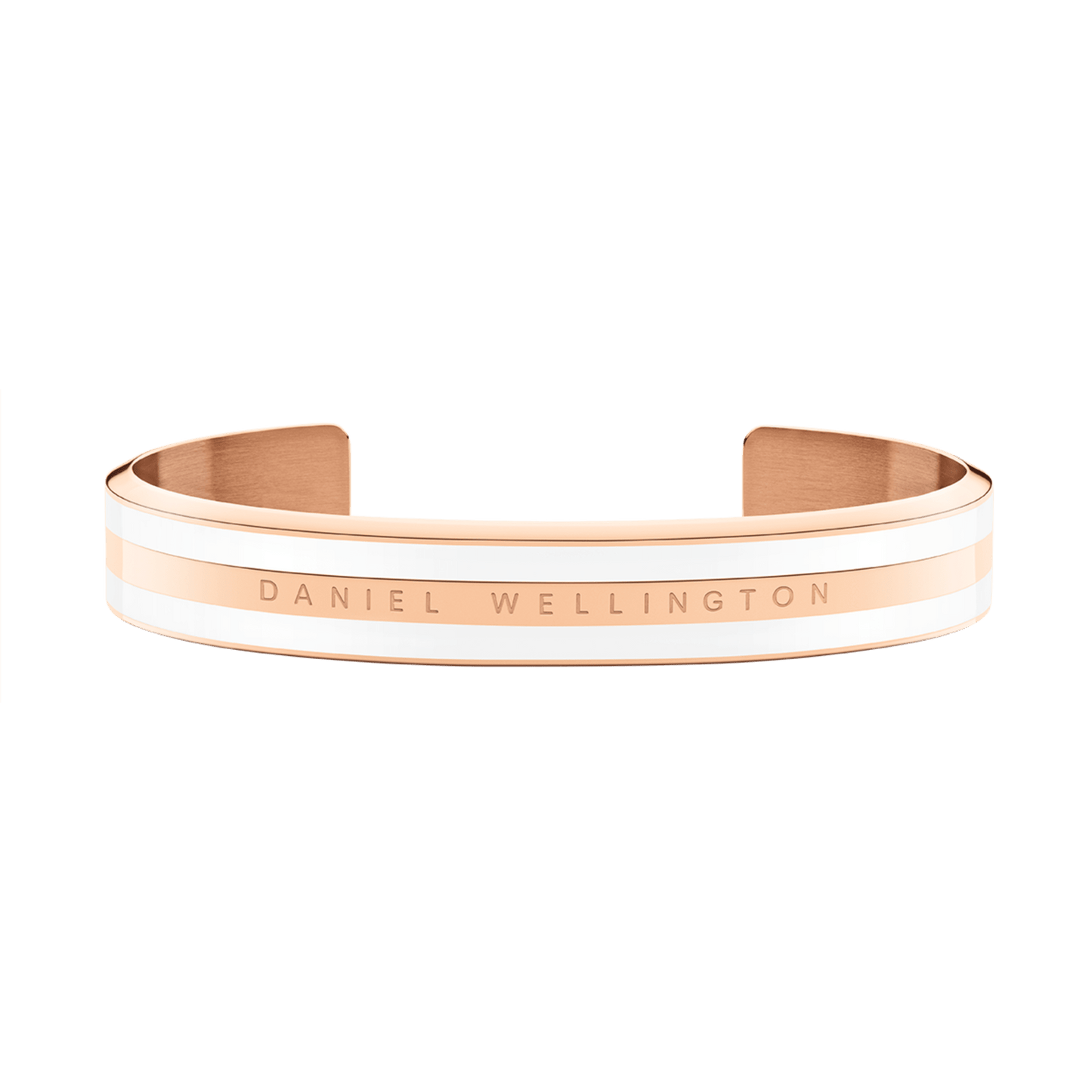 Emalie Bracelet Satin White Rose Gold