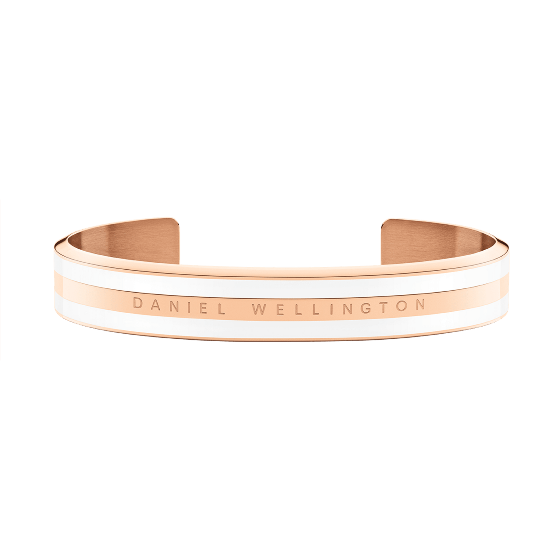 Emalie Bracelet Satin White Rose Gold