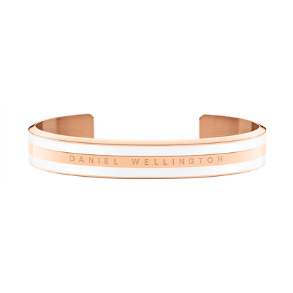 Emalie Bracelet Satin White Rose Gold