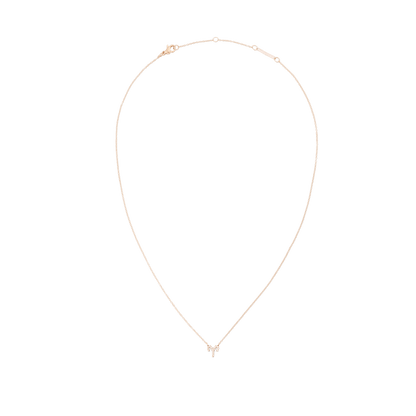 Crystal Zodiac Chain Necklace Rose Gold
