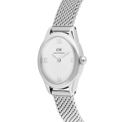 Ophelia Mini Mesh White Silver