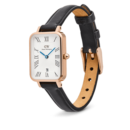 Quadro Roman Numerals Date Sheffield Rose Gold
