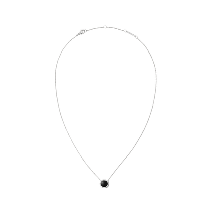Audrey Necklace Black Agathe Silver