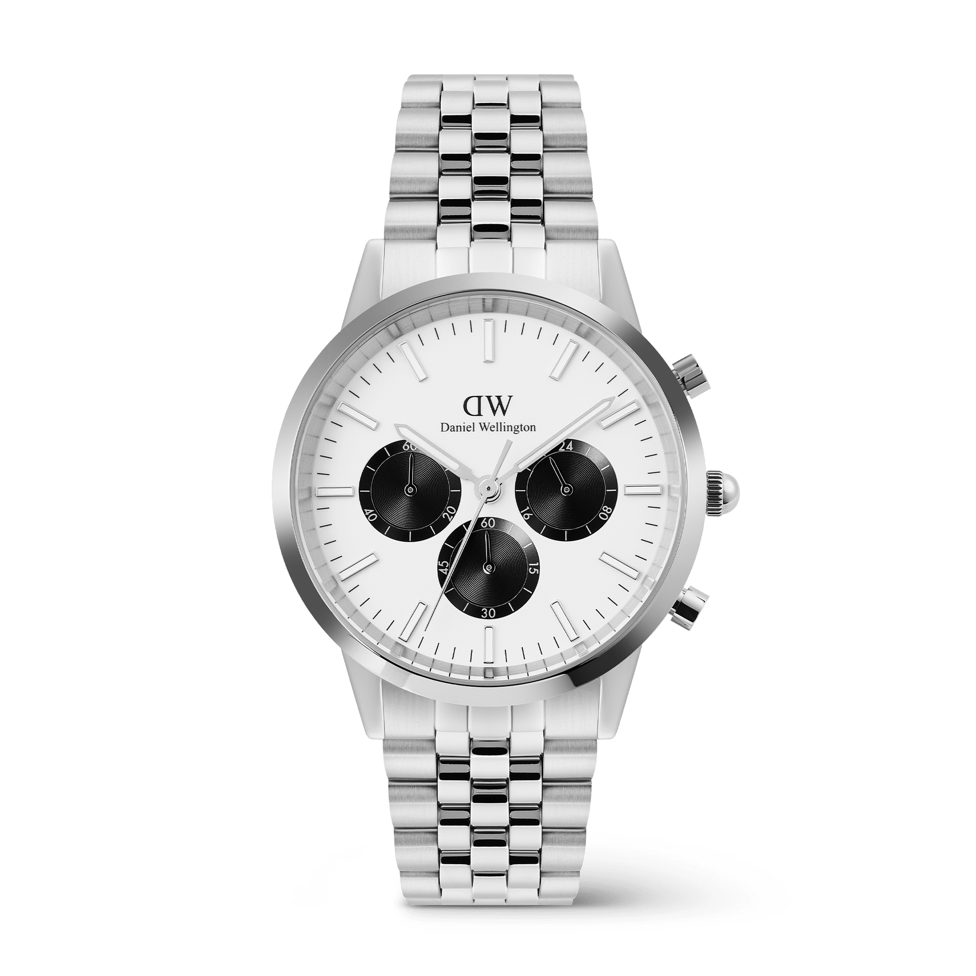 Iconic Chronograph Arch 5-Link Off- White Panda Silver