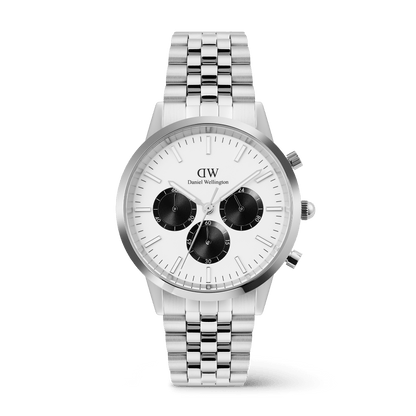 Iconic Chronograph Arch 5-Link Off- White Panda Silver