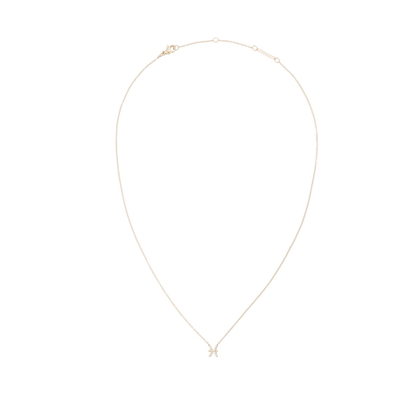 Crystal Zodiac Chain Necklace Gold