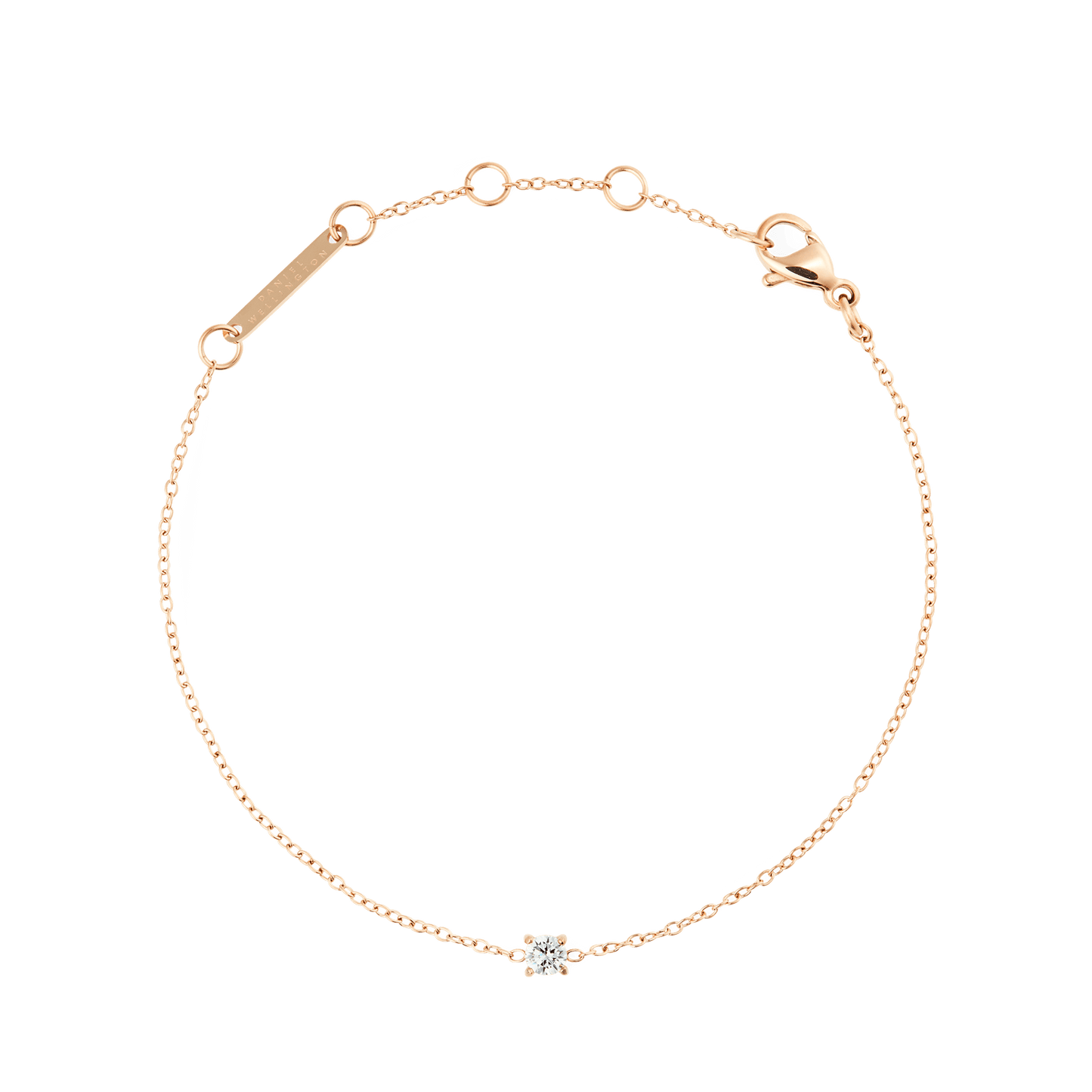 Mirelle Solitaire Bracelet Rose Gold