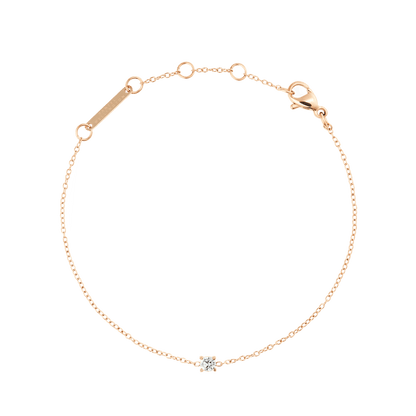 Mirelle Solitaire Bracelet Rose Gold