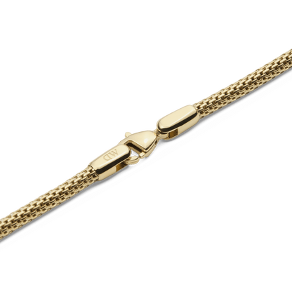 Tide Mesh Necklace Gold 2.8
