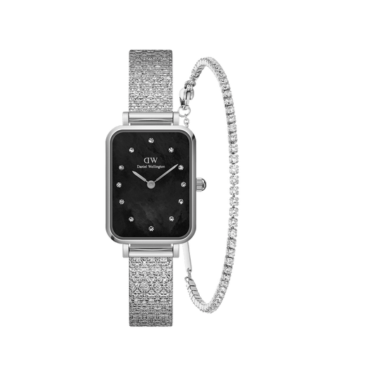 Quadro Lumine Pressed Piano Black MOP & Classic Tennis S