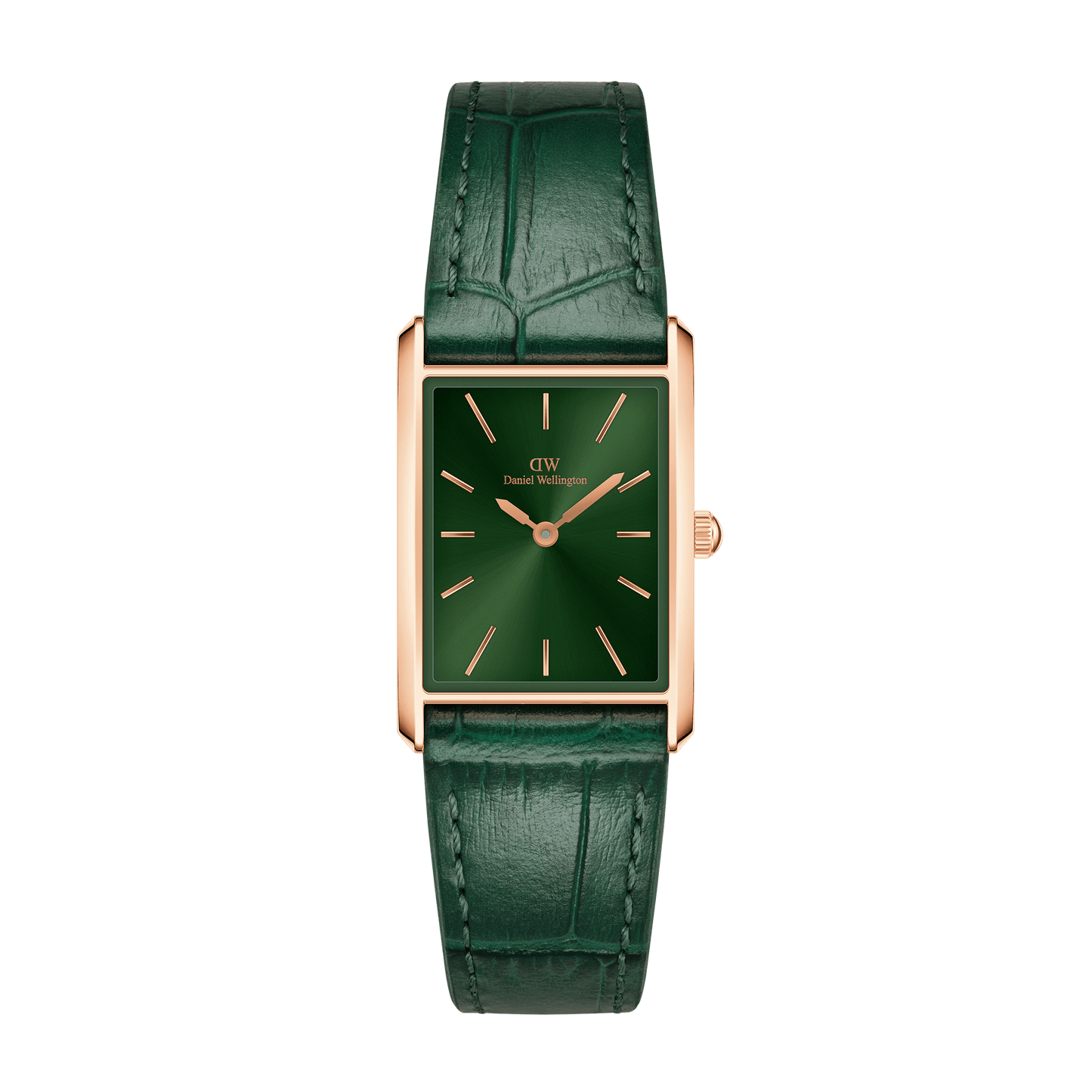 Bound Crocodile Emerald Sunray Rose Gold
