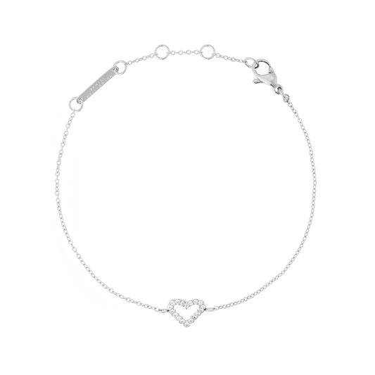 Mirelle Heart Bracelet Silver