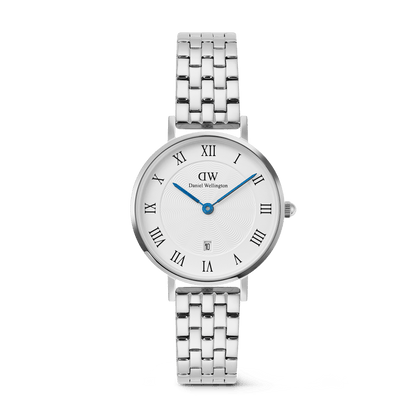 Petite Roman Numerals Date 5-link  Silver