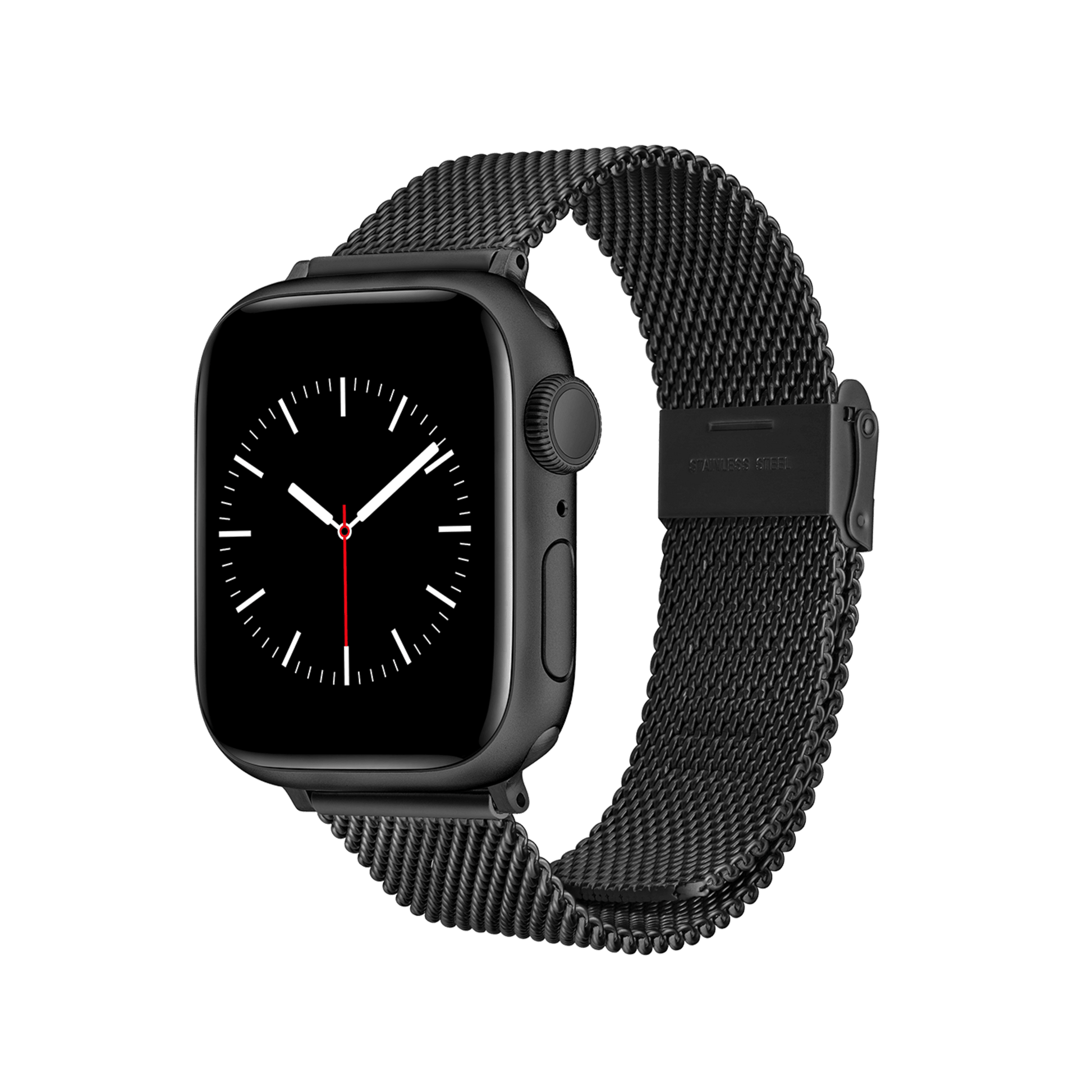 Smartwatch Strap Sandblasted Mesh Black