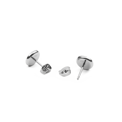 Audrey Earrings Black Agathe Silver