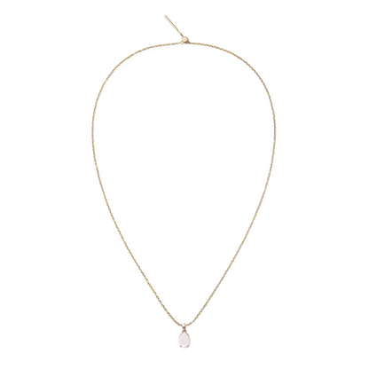 Mother of Pearl Oval Gold Charm