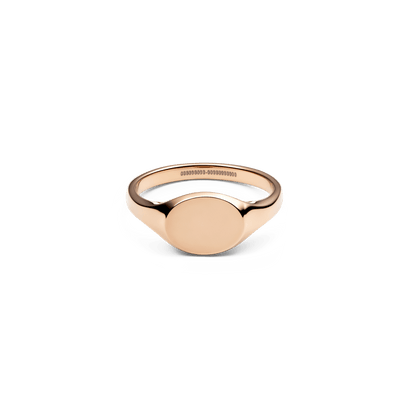 Classic Mini Signet Ring Rose Gold