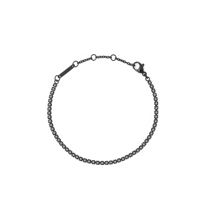 Black Crystal Tennis Bracelet