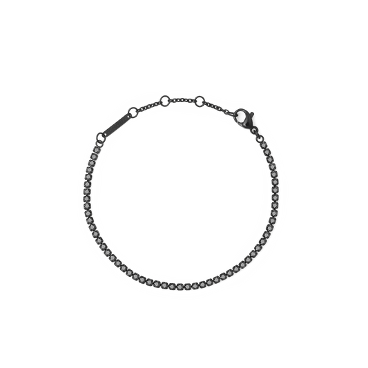 Black Crystal Tennis Bracelet