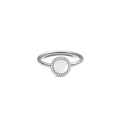 Audrey Ring Mother of Pearl Silver