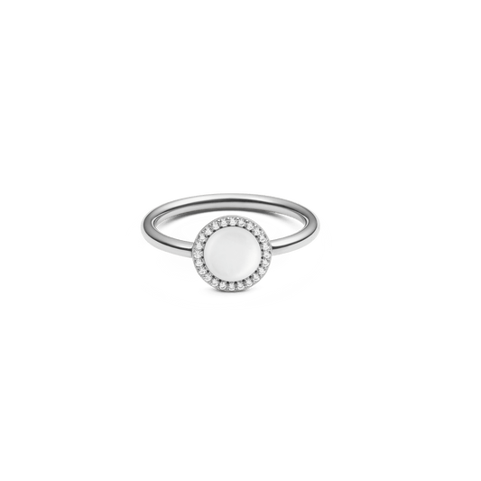 Audrey Ring Mother of Pearl Silver