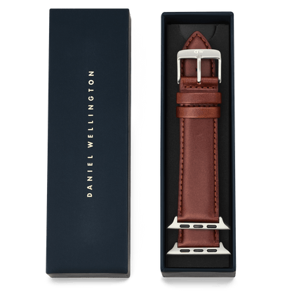 Smartwatch Leather Strap St Mawes Silver