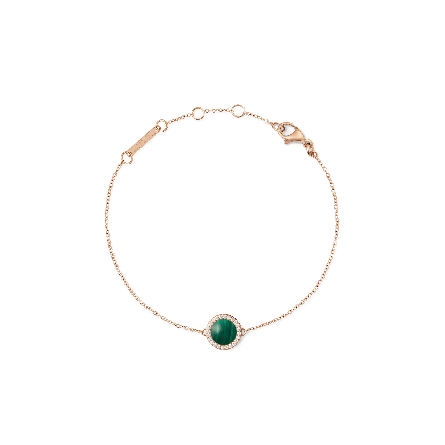 Audrey Bracelet Malachite Rose Gold