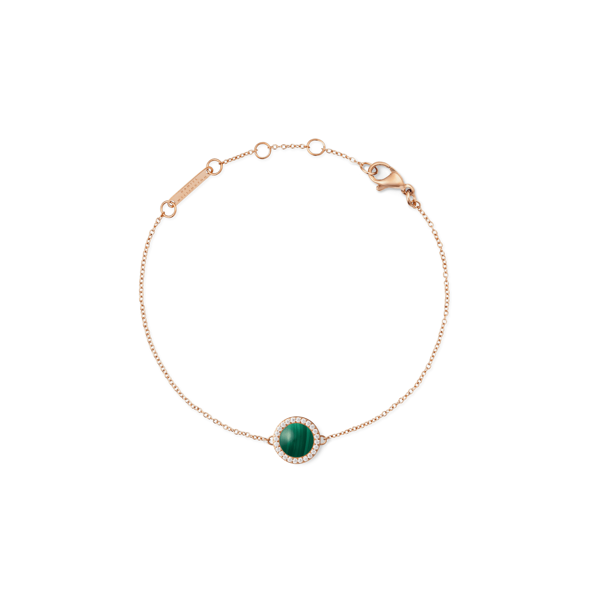 Audrey Bracelet Malachite Rose Gold