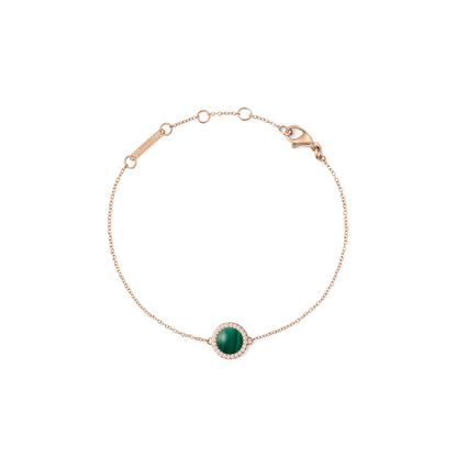 Audrey Bracelet Malachite Rose Gold