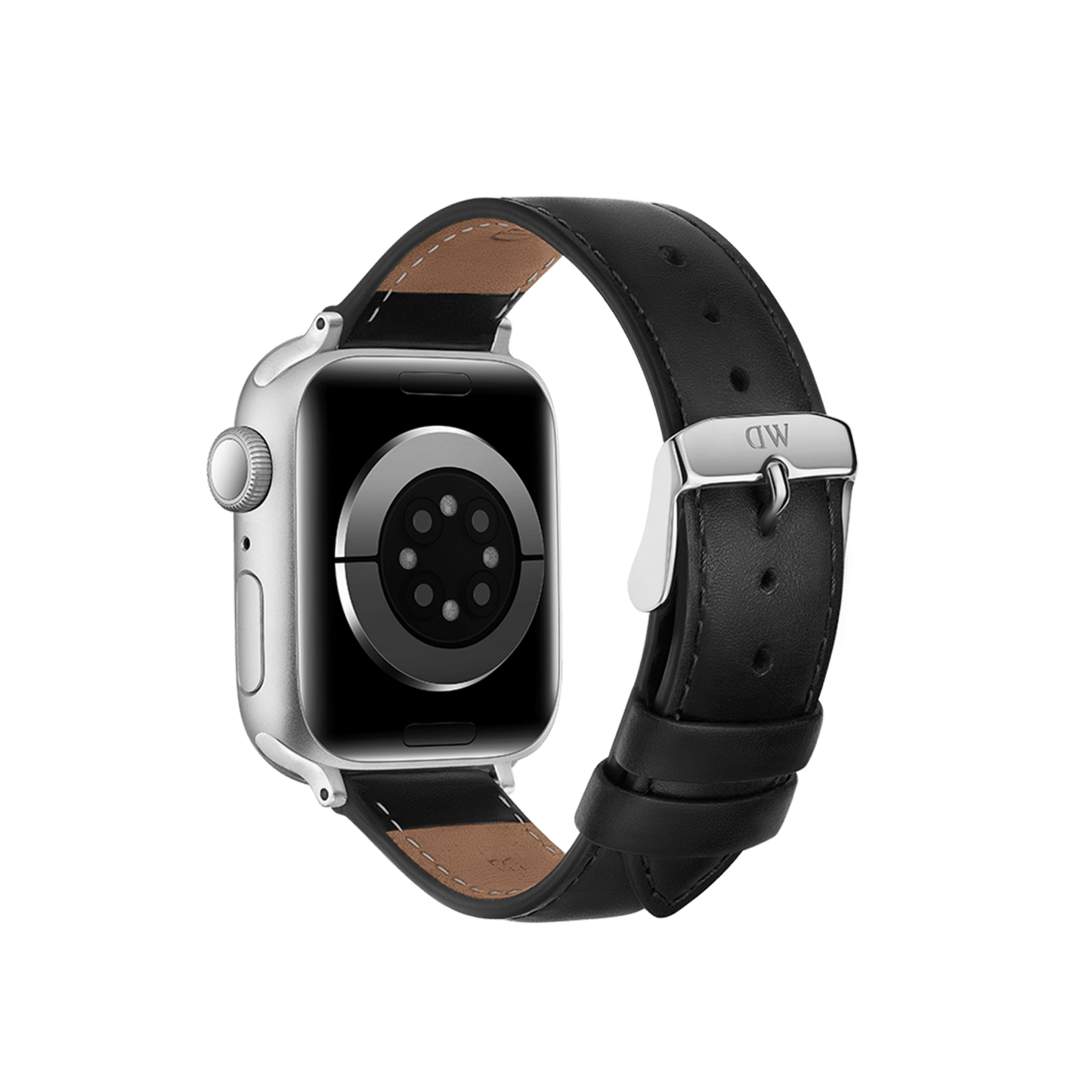Smartwatch Strap Leather Silver